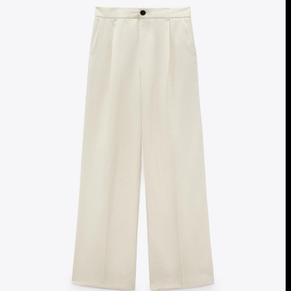 Zara white/cream trousers